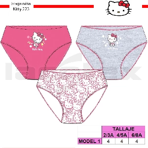 Braga infantil niña Hello Kitty 2226 (6  3-packs)