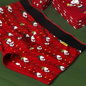 Bóxer hombre Snoopy 48618E Navidad “Hohoho”