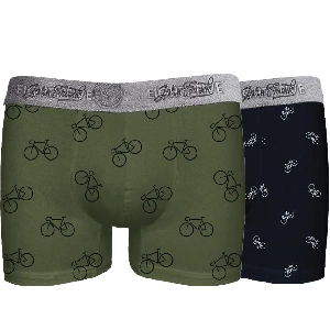 Bóxer hombre John Frank JF2BEF33 Pack 2 Bicicletas Algodón