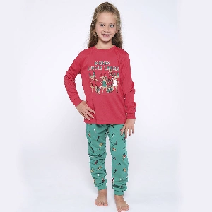 Pijama infantil niña Muy Demi 596904 Navidad Interlock