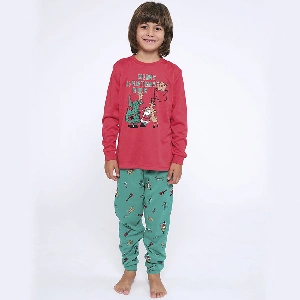 Pijama infantil niño MuyDemi 597913 Navidad Interlock